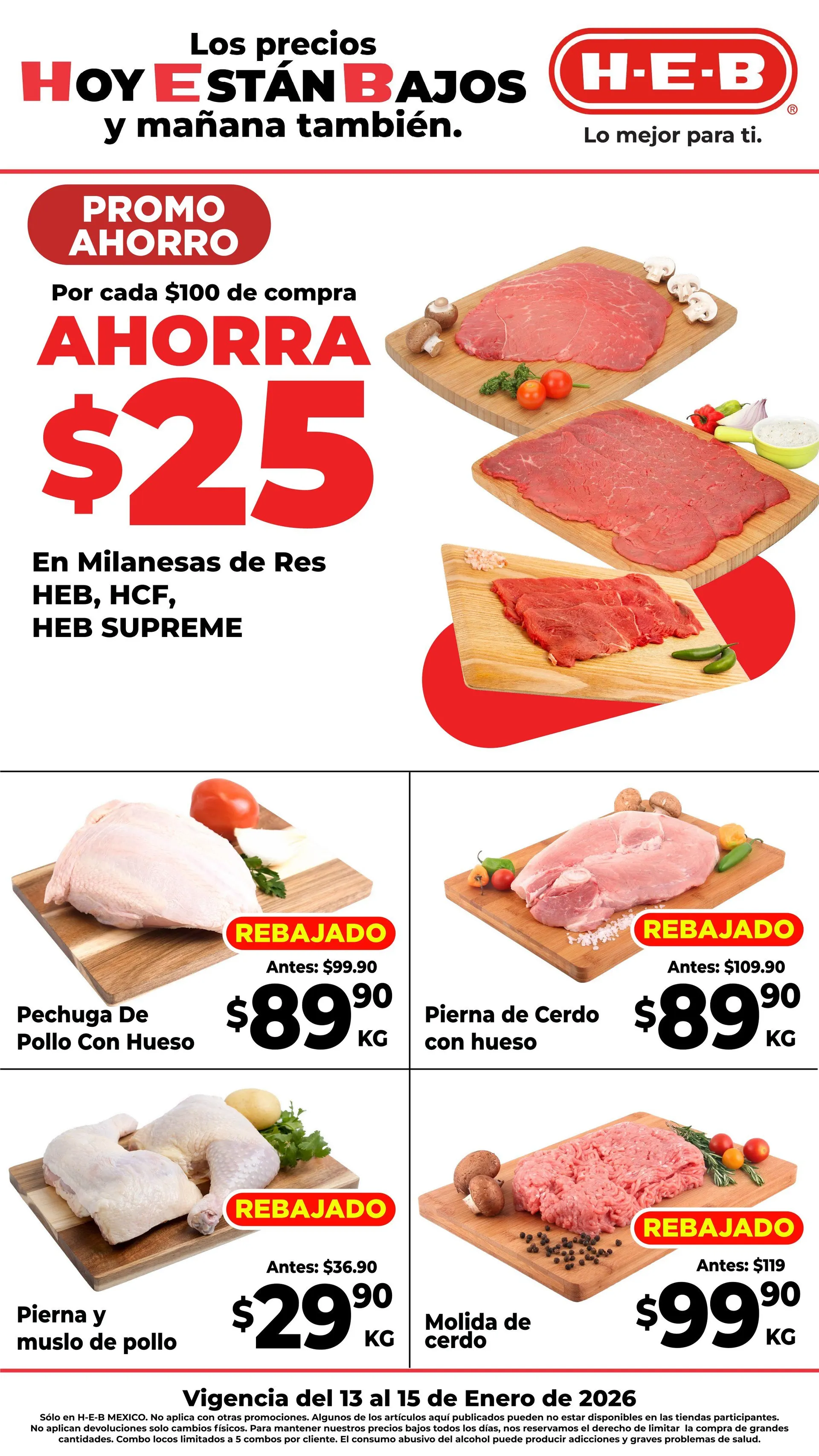 Catálogo de H-E-B Ofertas 13 de enero al 15 de enero 2026 - Pagina 1