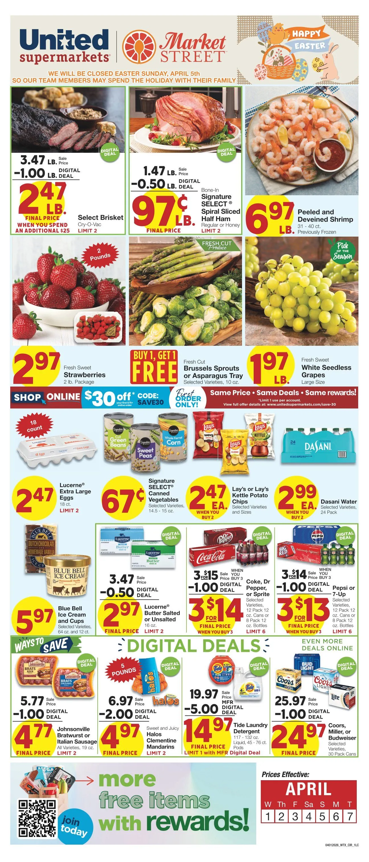 Weekly ad United Supermarket Sales from April 1 to April 7 2026 - Page 