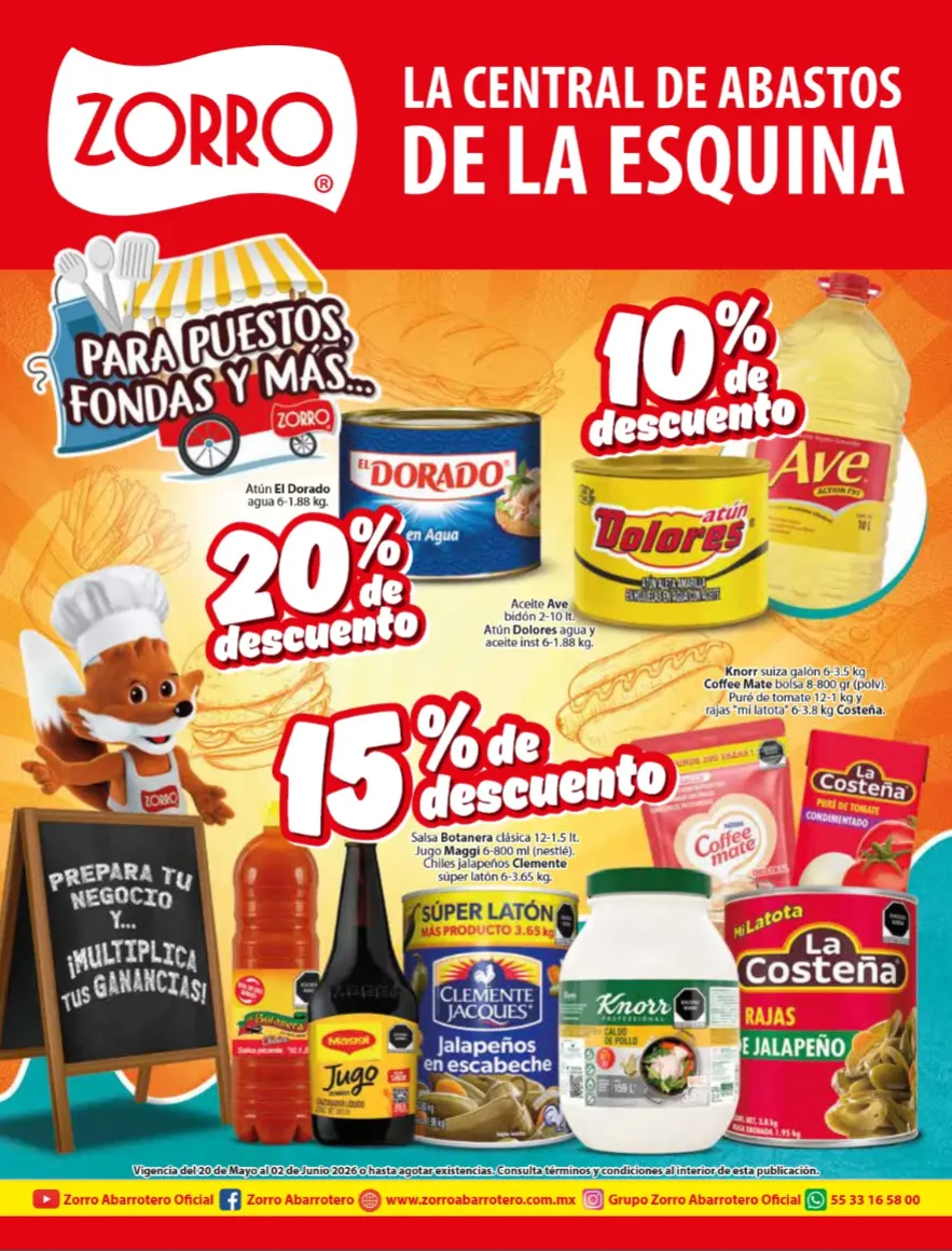 Catálogo de  Zorro Ofertas 20 de mayo al 12 de junio 2026 - Pagina 1