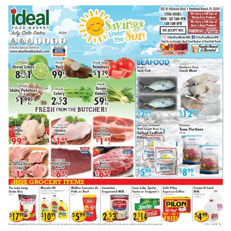 Weekly ad Ideal Food Basket Sales from July 29 to August 4 2026 - Page 