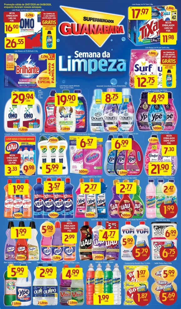 Encarte de Supermercados Guanabara  29 de julho até 4 de agosto 2026 - Pagina 