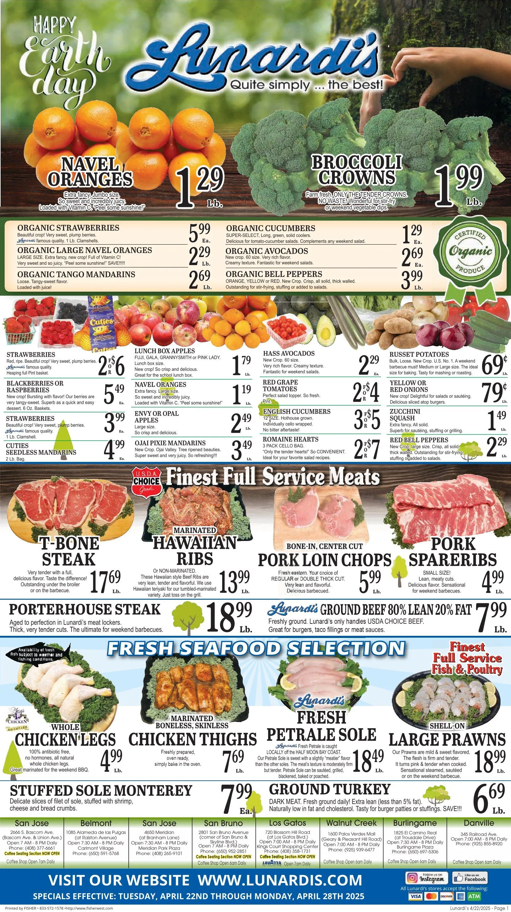 Weekly ad Lunardi's Sales from April 22 to April 28 2025 - Page 1