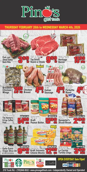 Pino's Sales from February 26 to March 4 2026 - flyer page 1