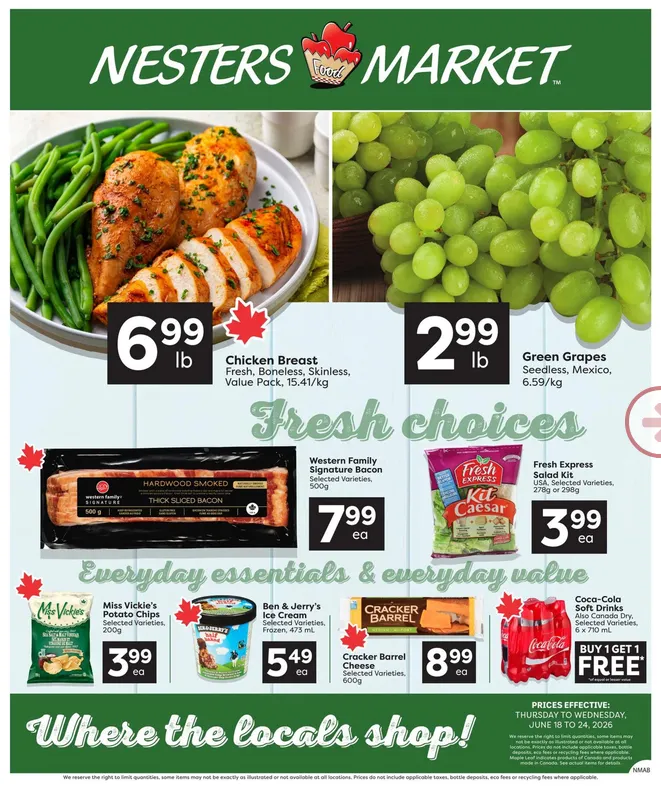 Nesters Market Sales from June 18 to June 24 2026 - flyer page 