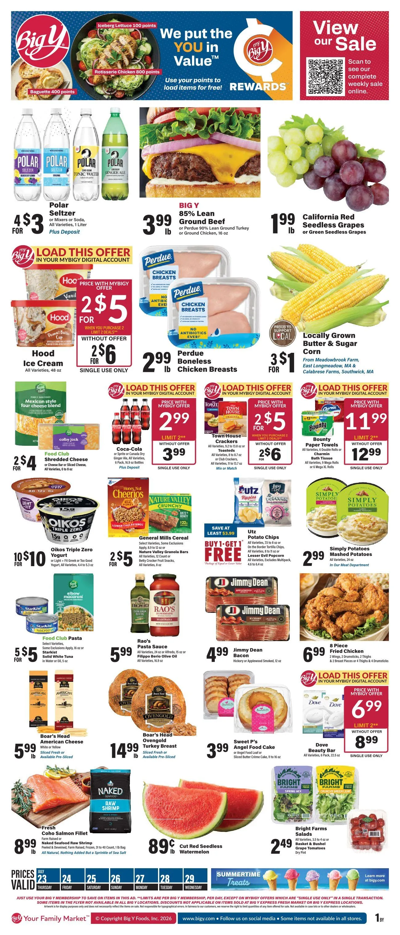 Weekly ad Big Y Sales from July 23 to July 29 2026 - Page 1