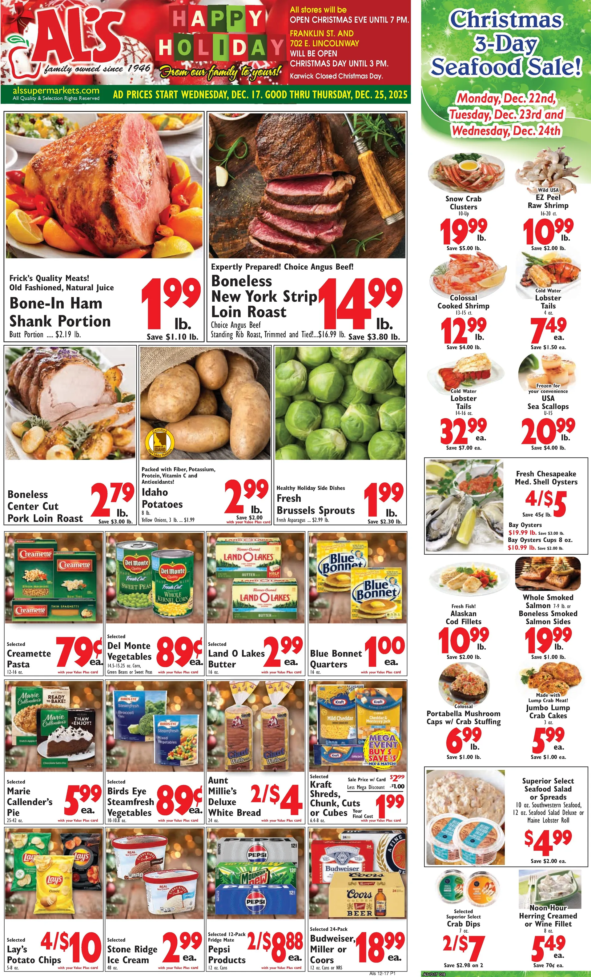 Weekly ad Al's Supermarket Sales from December 17 to December 25 2025 - Page