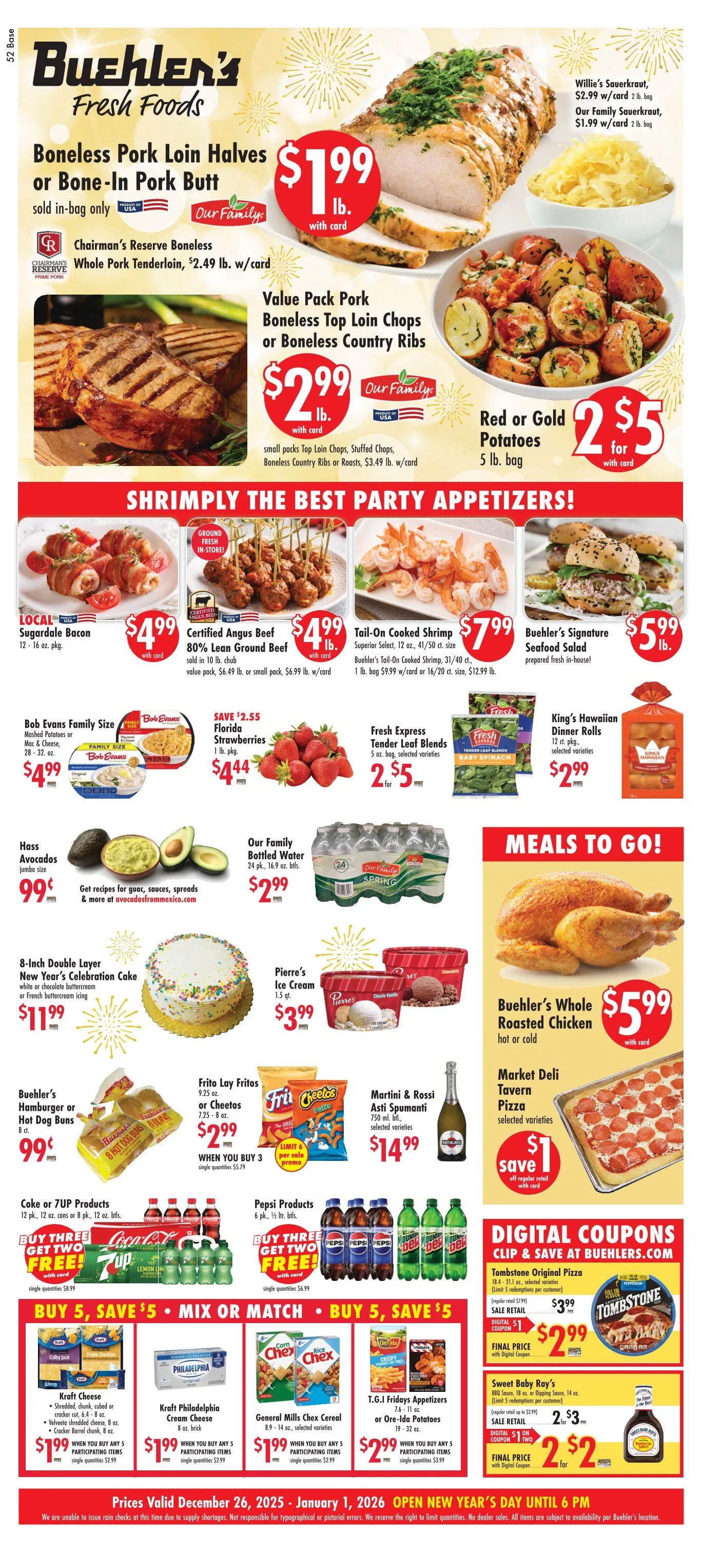 Weekly ad Buehler's Fresh Foods Sales from December 26 to January 1 2026 - Page 1