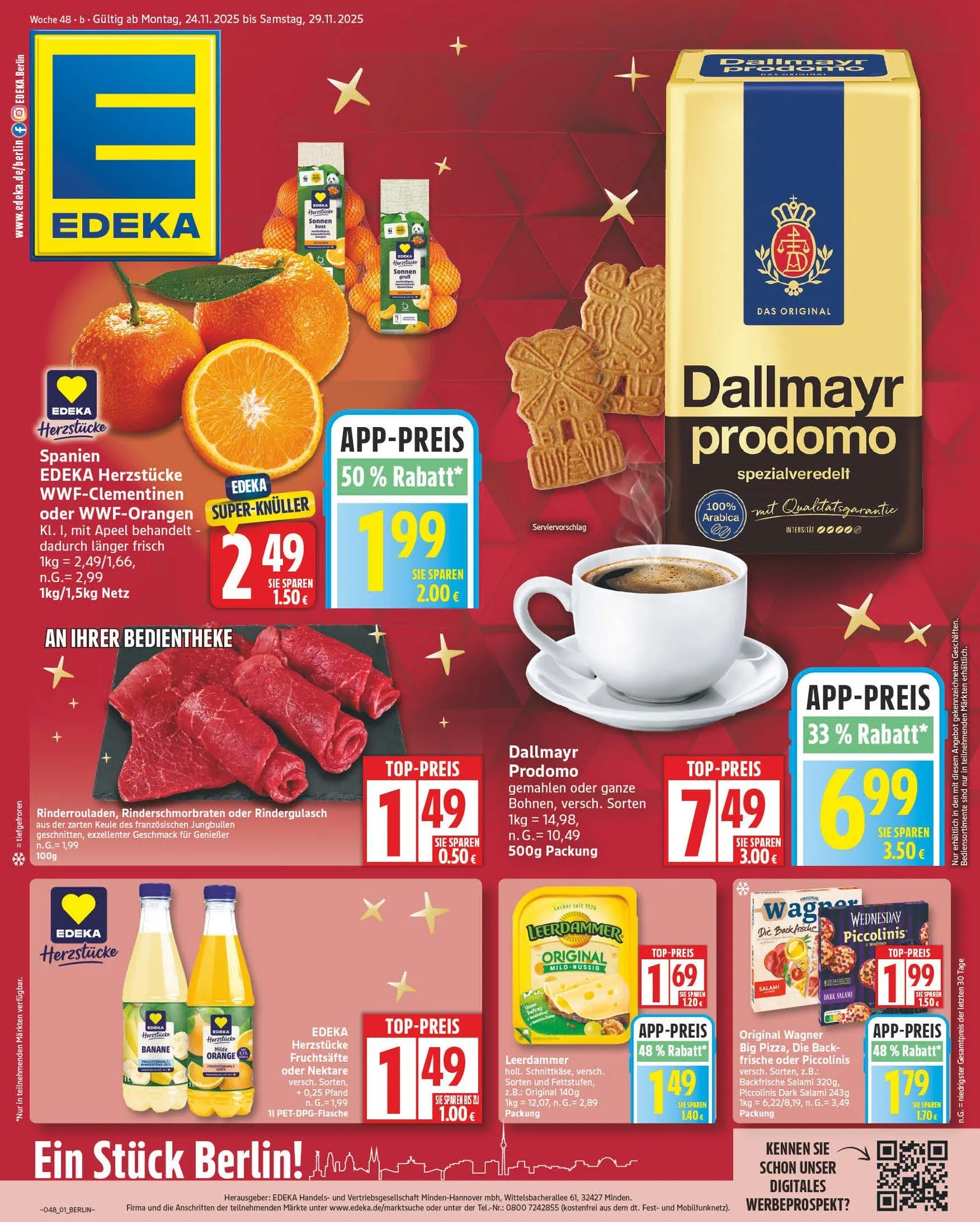 Edeka Angebote von 24. November bis 29. November 2025 - Prospekt seite 1