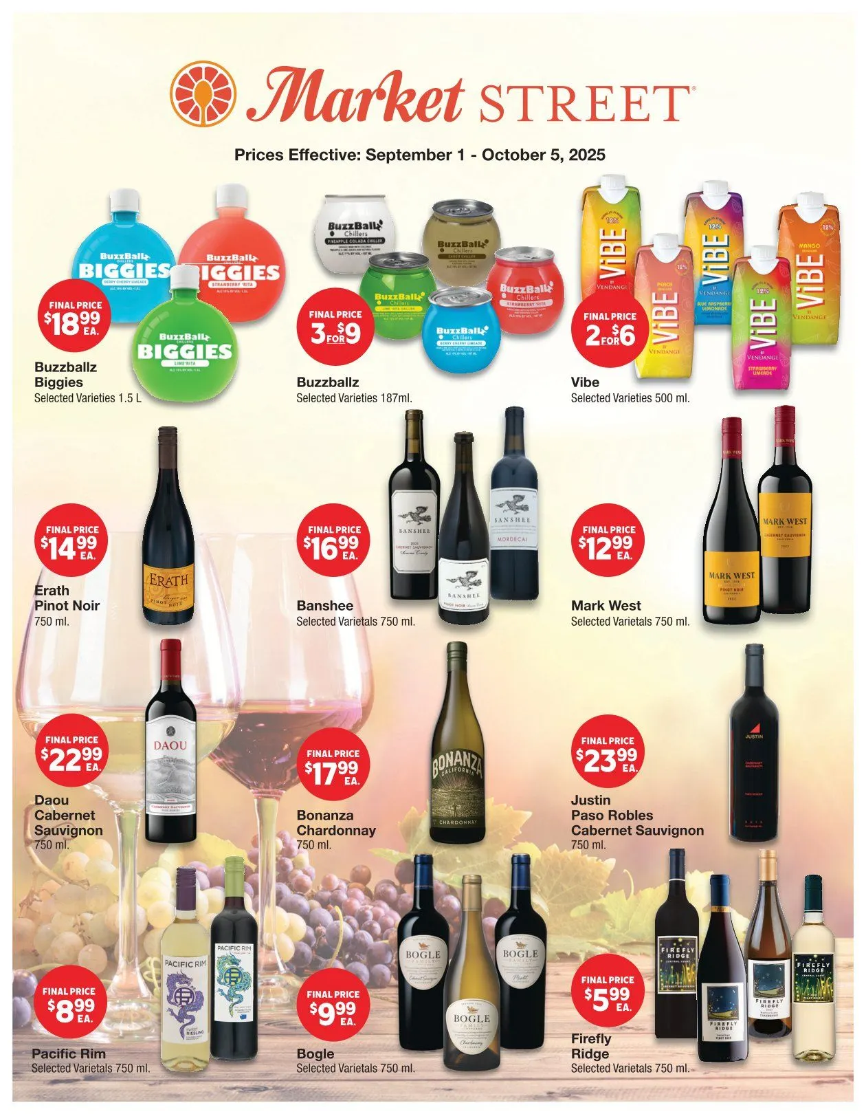 Weekly ad Market Street weekly ads from September 1 to October 5 2025 - Page 1