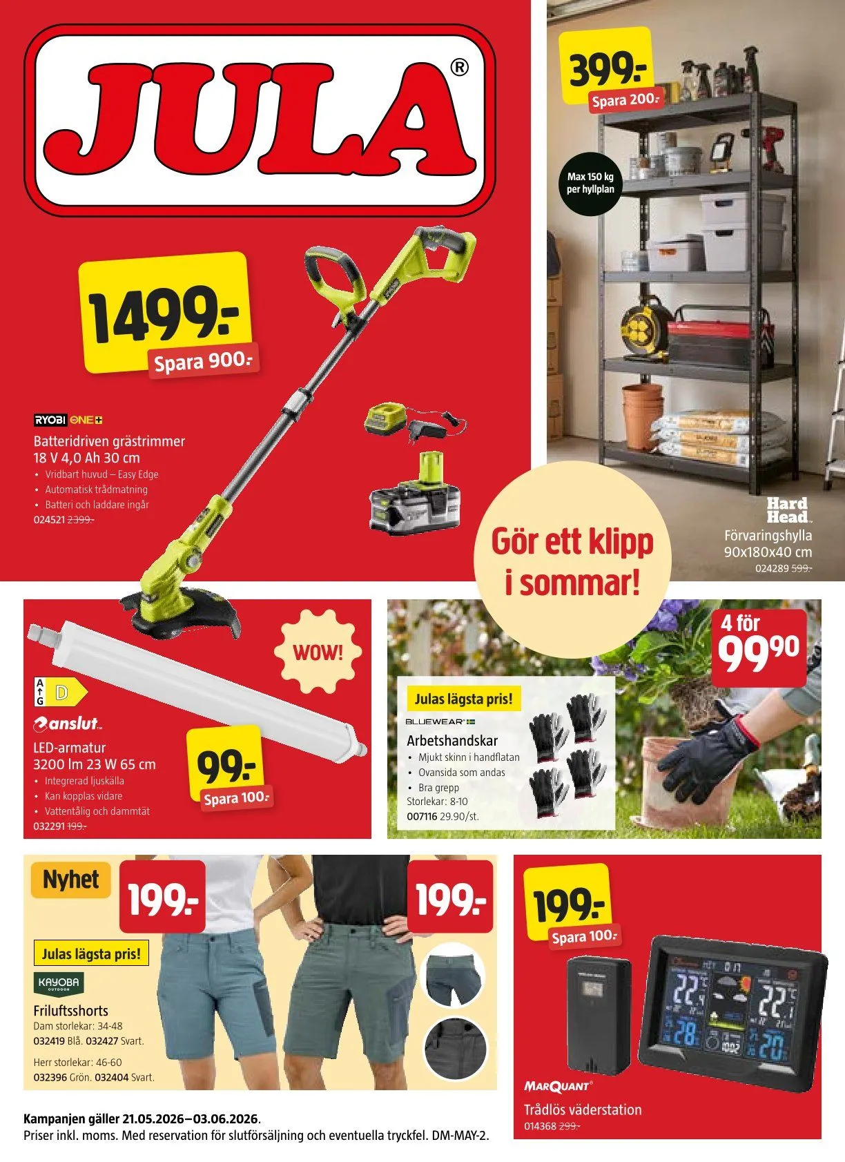 Bläddra i det senaste kampanjbladet från 21 maj till 3 juni 2026 - Reklamblad sidor 