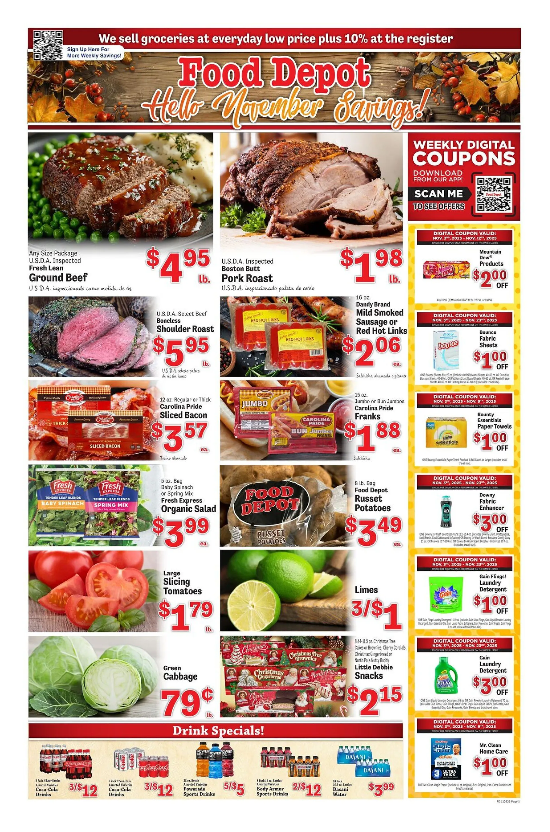 Weekly ad Food Depot Sales from November 3 to November 9 2025 - Page 
