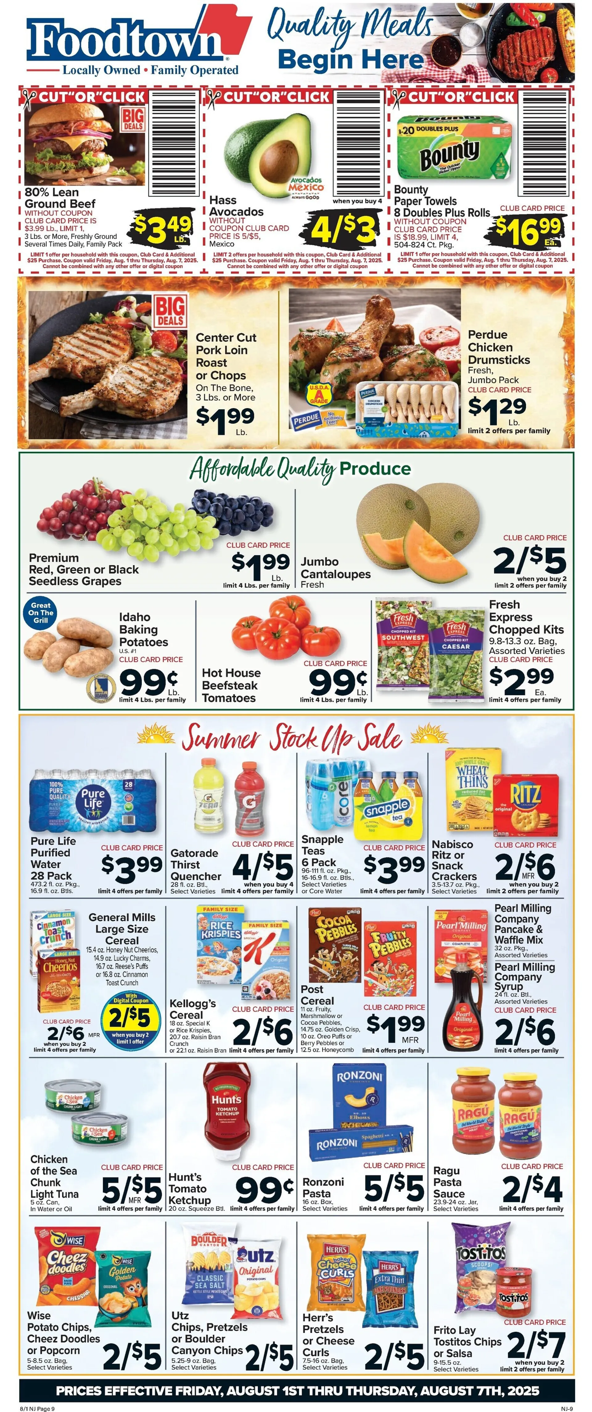 Weekly ad Foodtown Sales from August 1 to August 7 2025 - Page