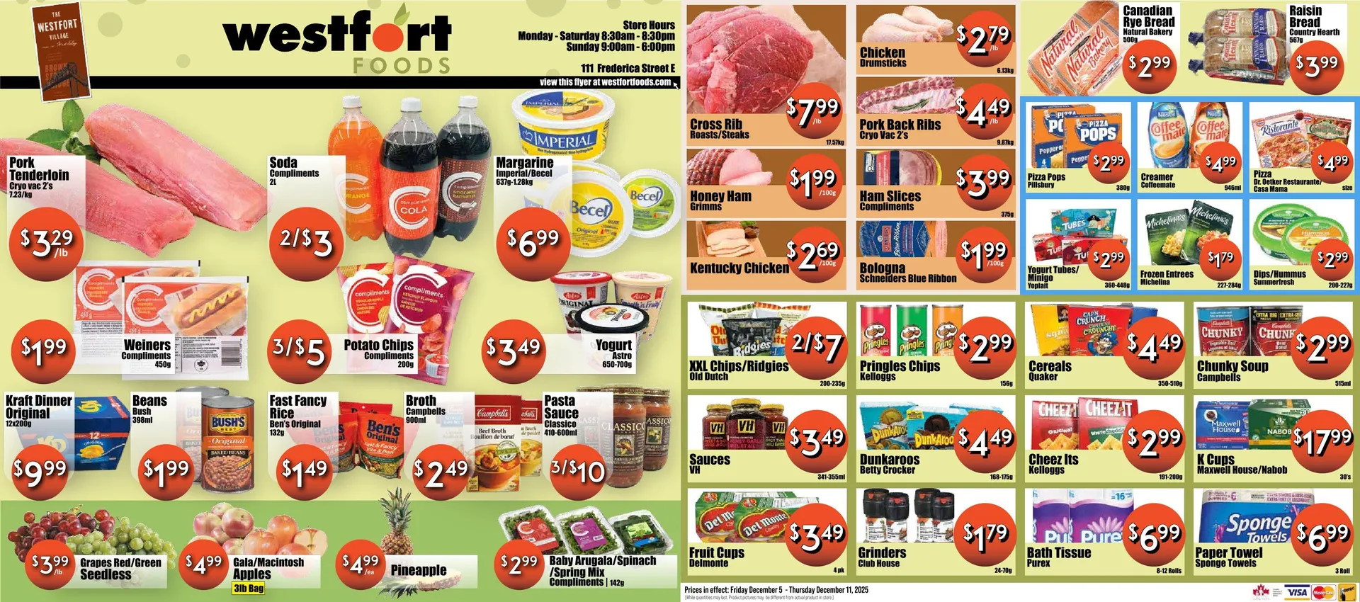 Westfort Foods Sales from December 5 to December 11 2025 - flyer page 1