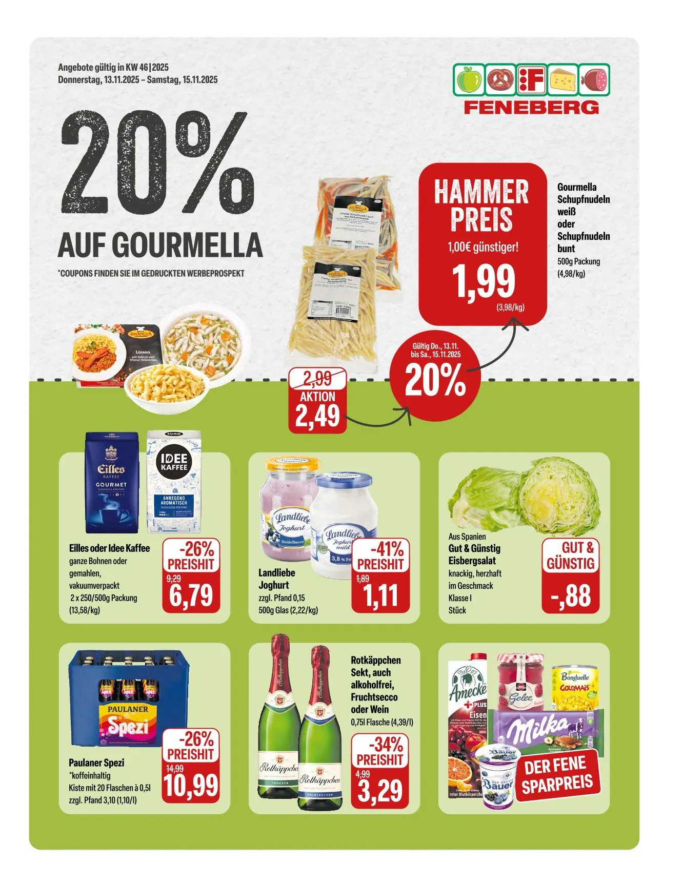 Feneberg Angebote von 13. November bis 15. November 2025 - Prospekt seite 1