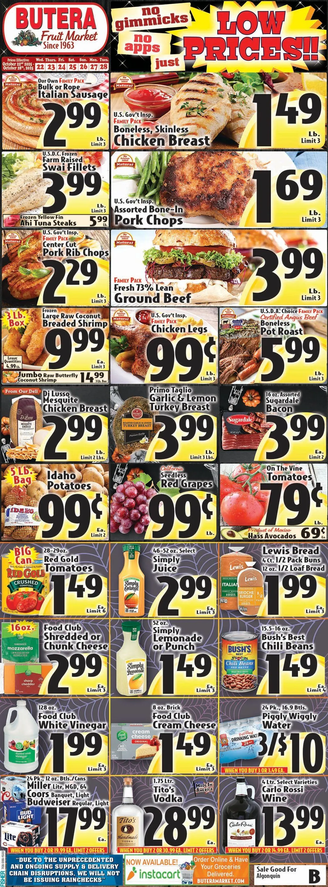 Weekly ad Butera Sales from October 22 to October 28 2025 - Page 1