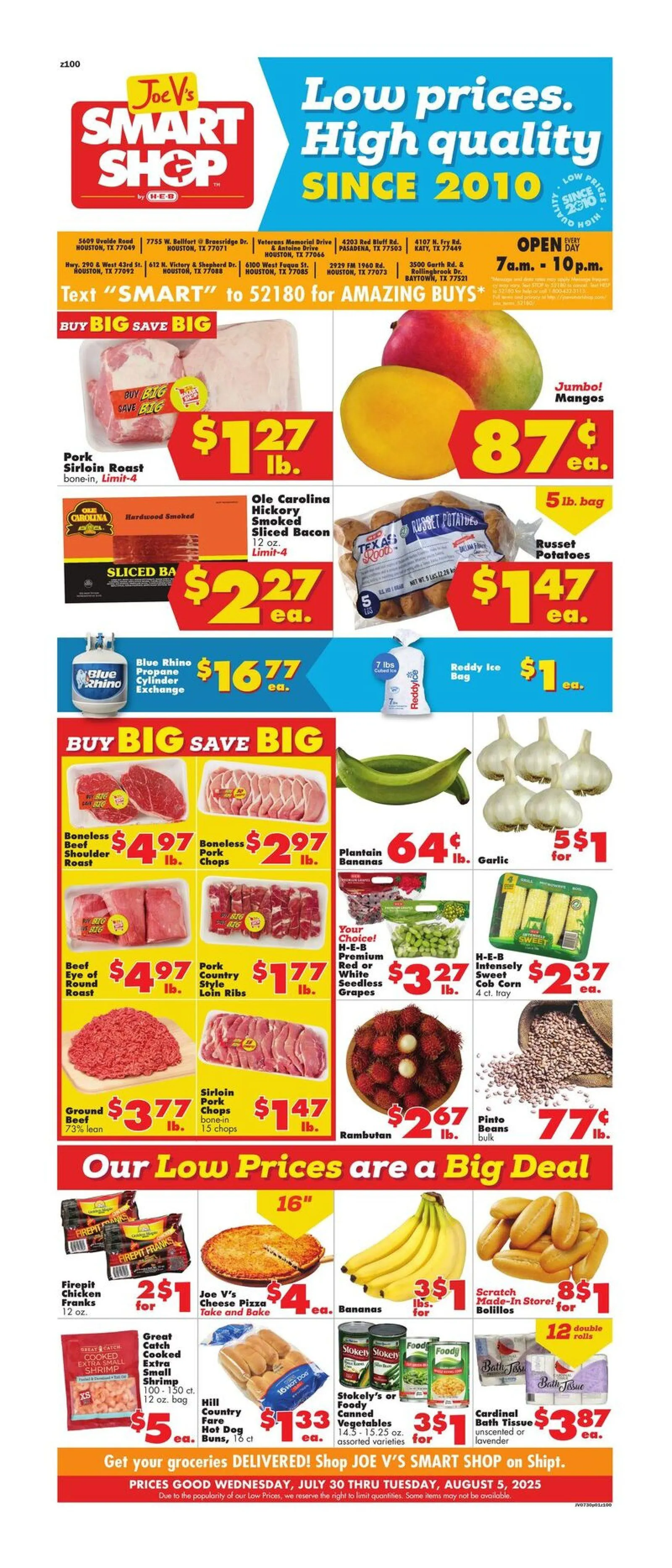 Weekly ad Joe V's Smart Shop Sales from July 30 to August 5 2025 - Page 1