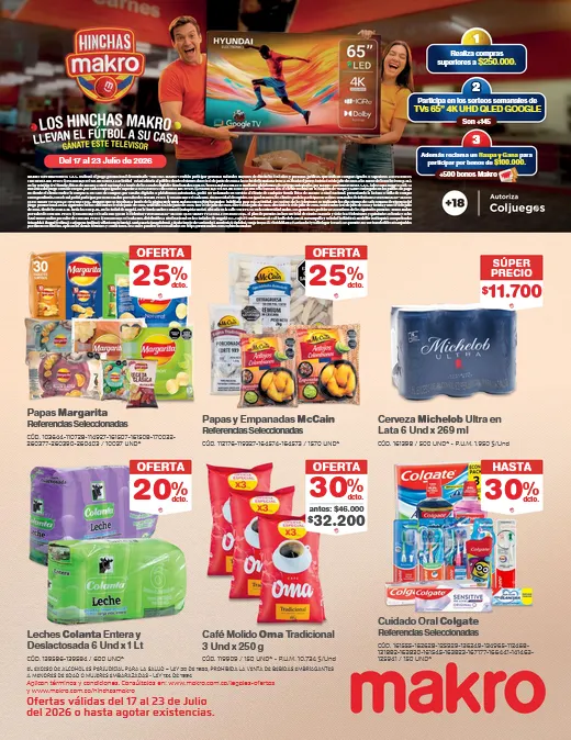Catalogo de Makro Ofertas 17 de julio al 26 de julio 2026 - Pag 1