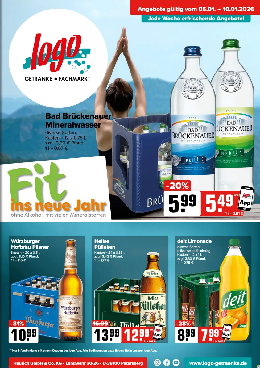 Logo Getränkemarkt Angebote von 5. Januar bis 10. Januar 2026 - Prospekt seite 