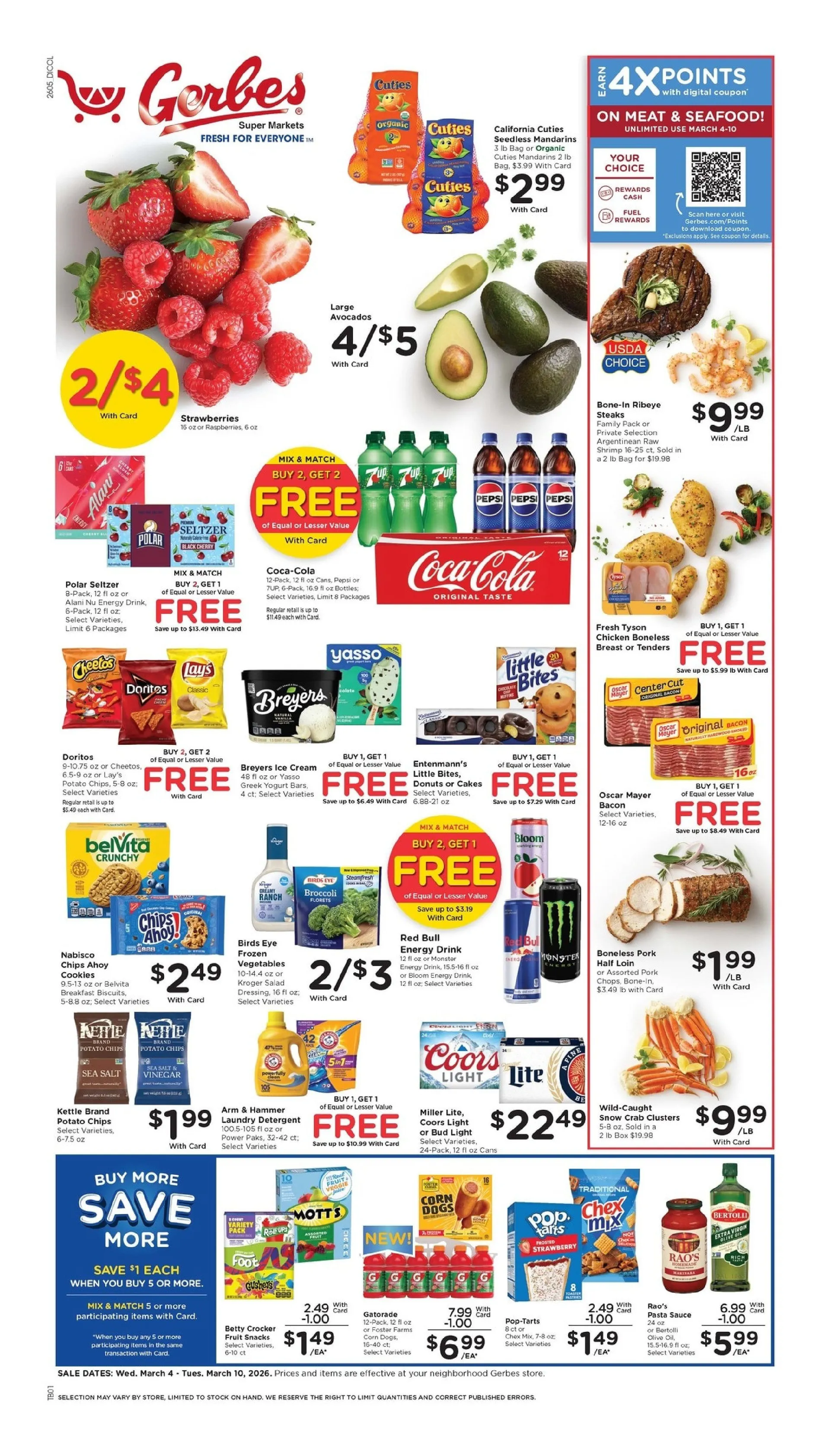 Weekly ad Gerbes Super Markets Sales from March 4 to March 10 2026 - Page 1