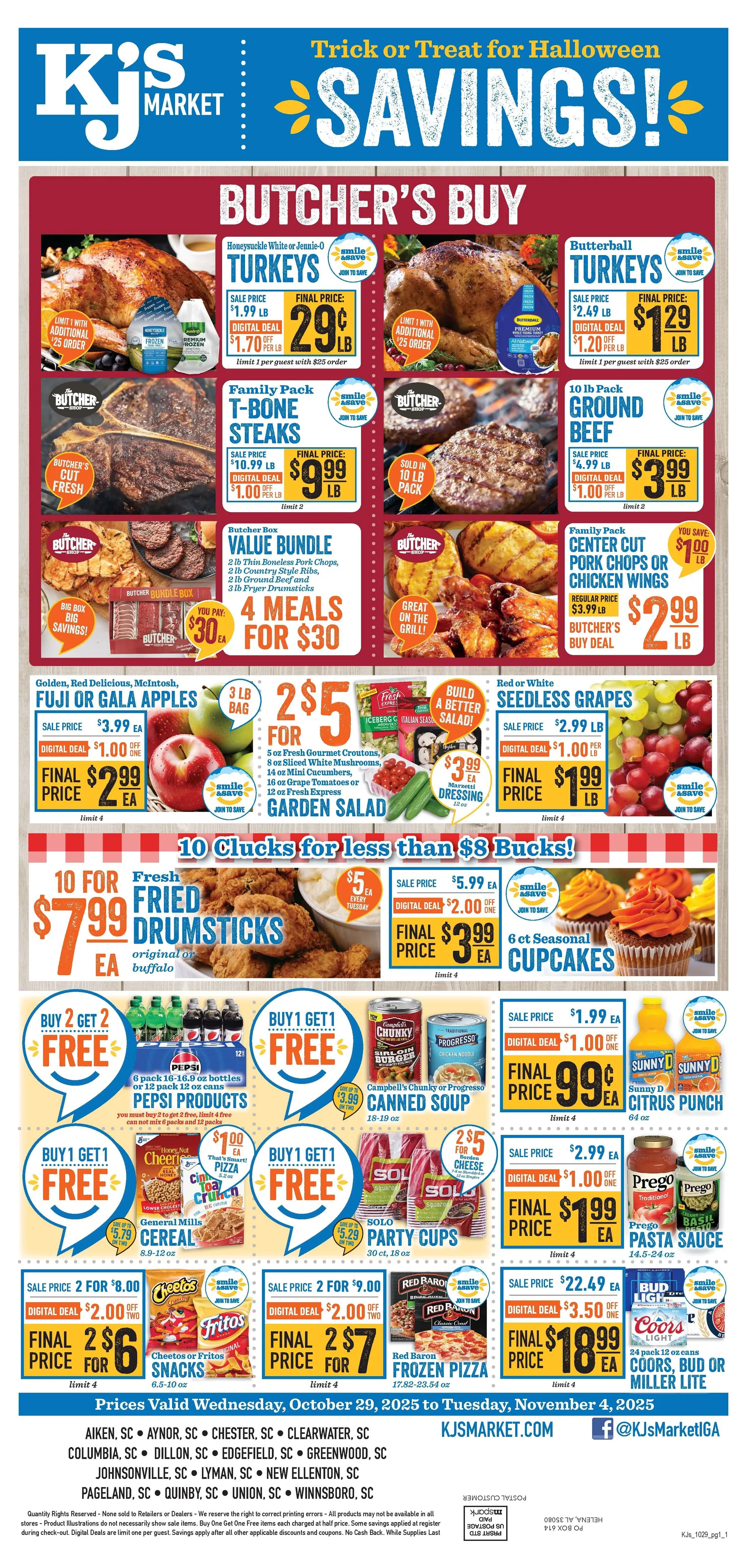 Weekly ad KJ´s Market Sales from October 29 to November 4 2025 - Page 