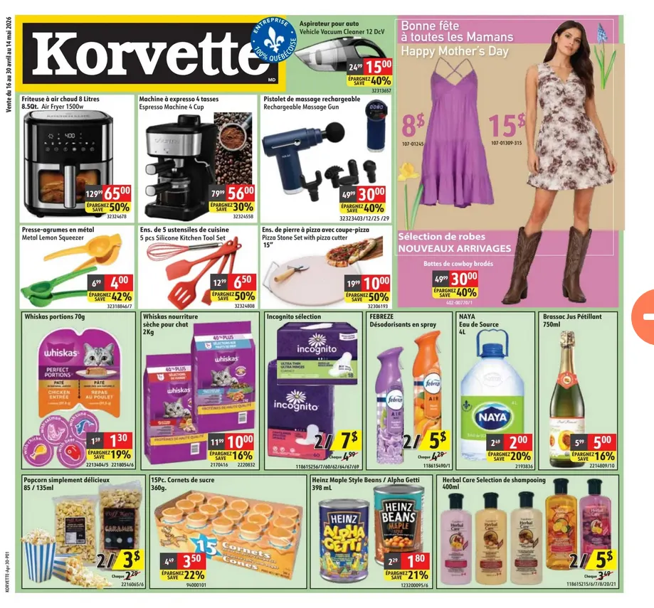  Korvette Sales from April 30 to May 14 2026 - flyer page 1