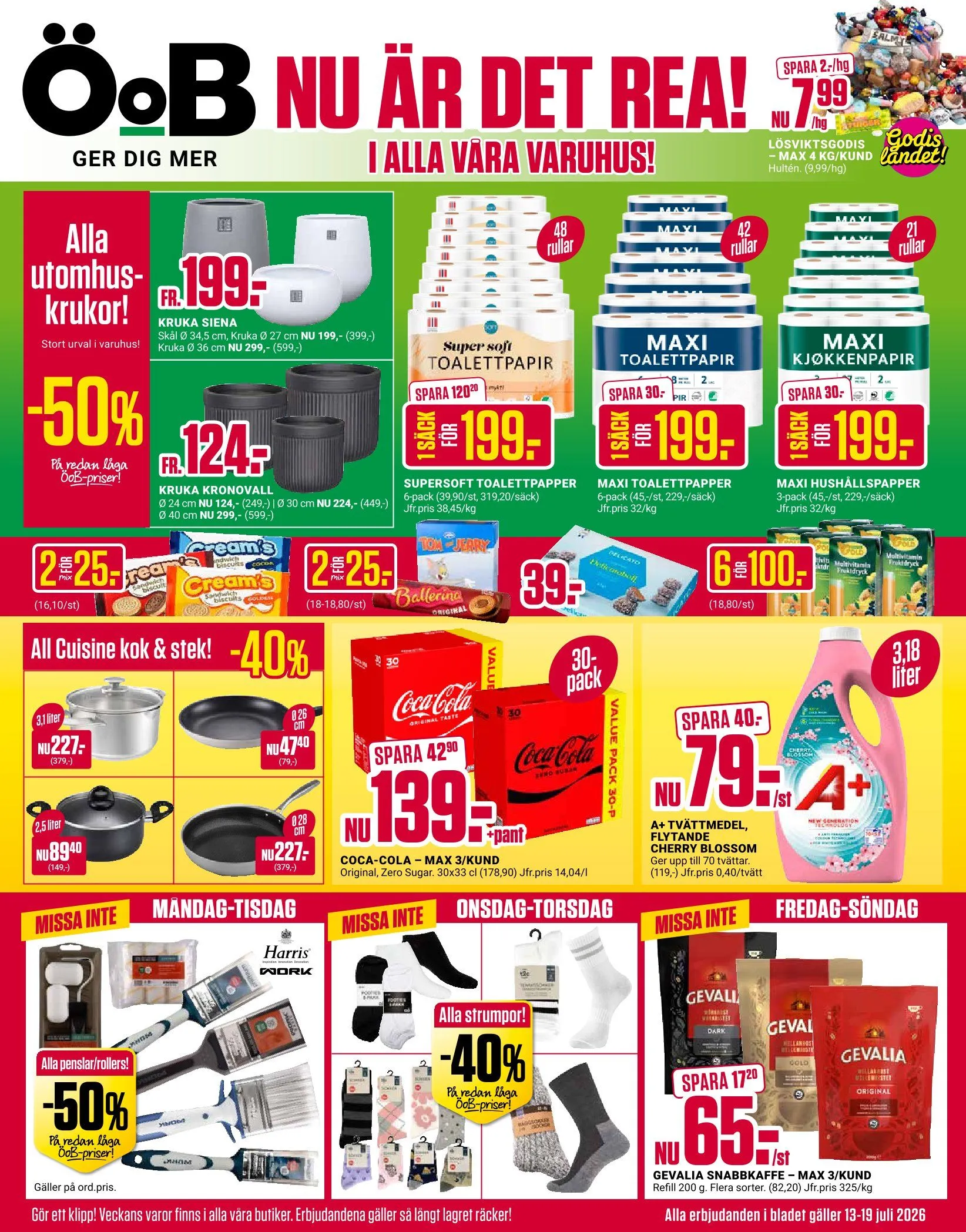Senaste ÖoB från 13 juli till 19 juli 2026 - Reklamblad sidor 1
