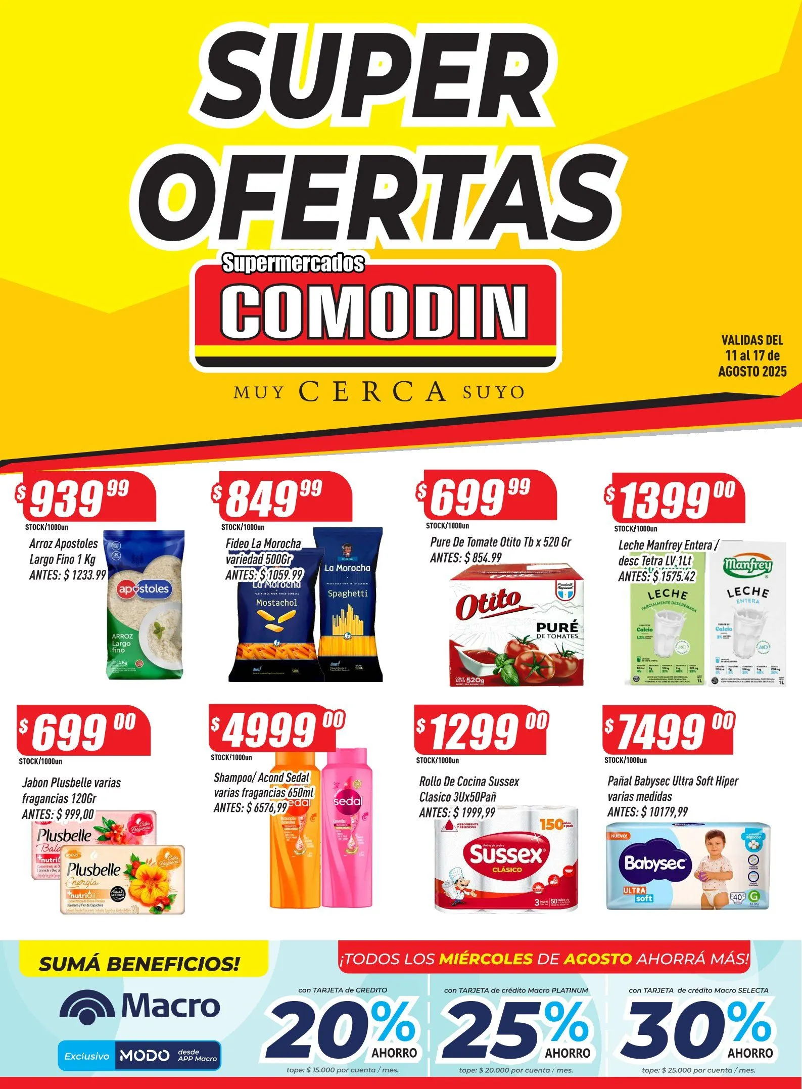 Ofertas de Ofertas Supermercados Comodín 11 de agosto al 19 de agosto 2025 - Página del catálogo