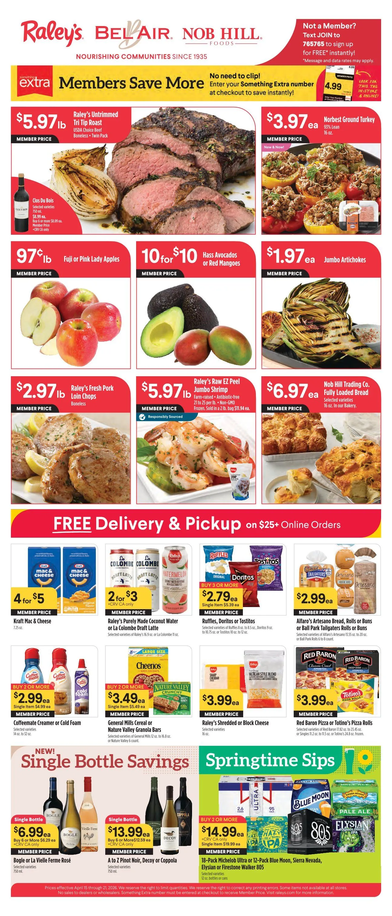 Weekly ad Raley's weekly ads from April 15 to April 21 2026 - Page 1