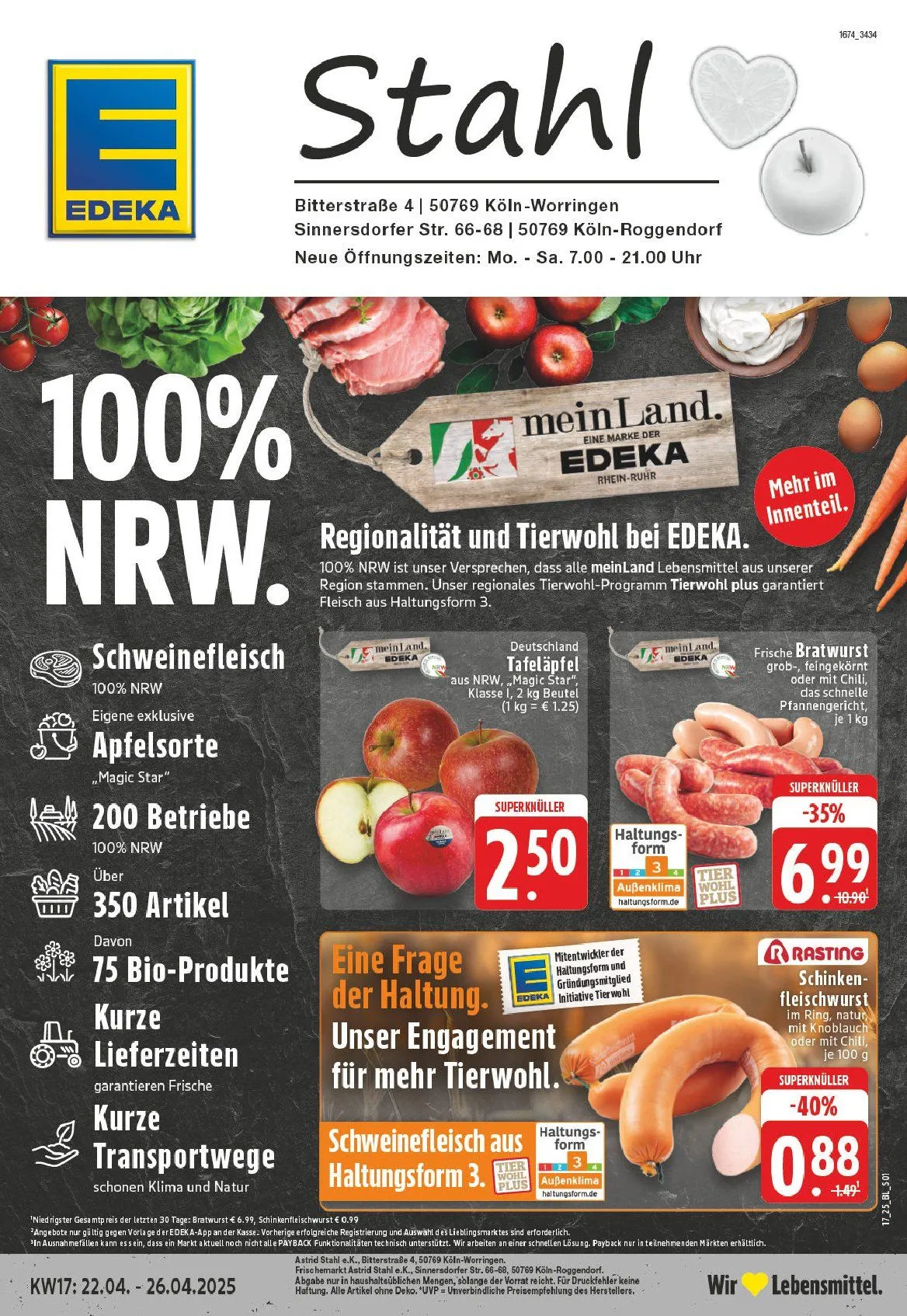 Edeka Prospekt von 21. April bis 26. April 2025 - Prospekt seite 1