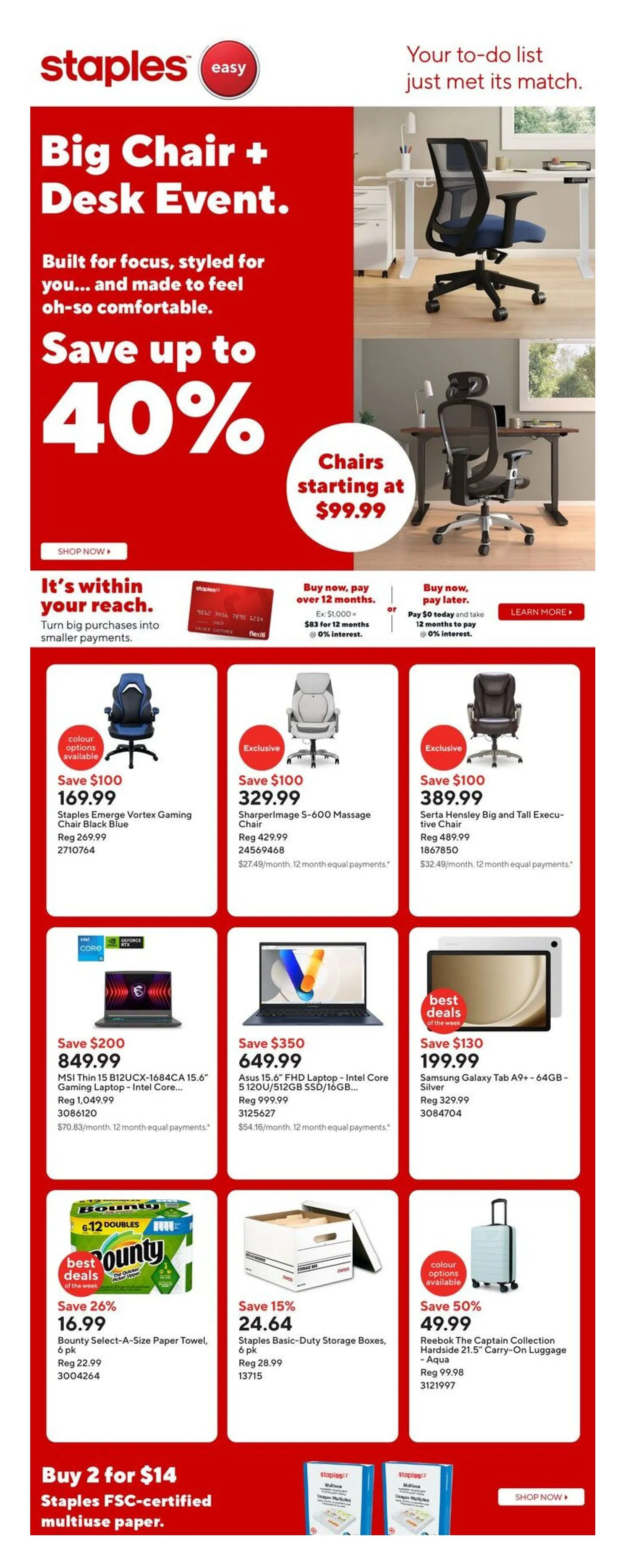 Staples Sales from October 24 to October 28 2025 - flyer page 