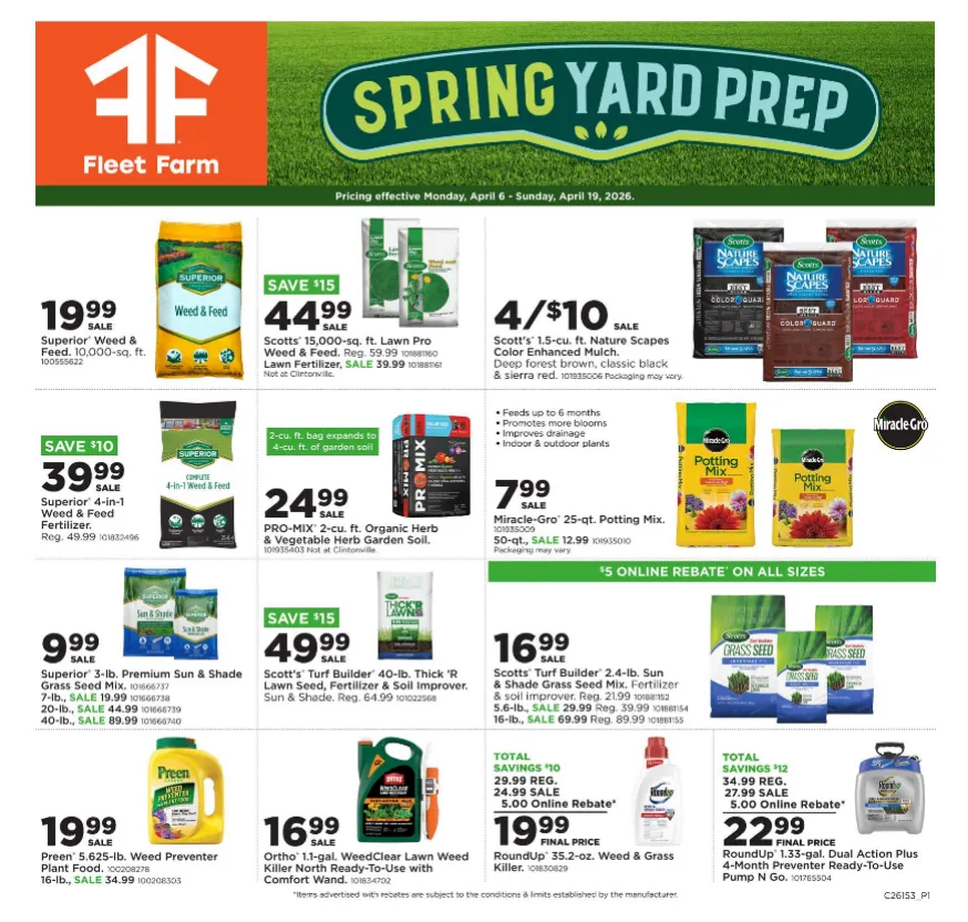 Weekly ad Fleet Farm Sales from April 6 to April 19 2026 - Page 