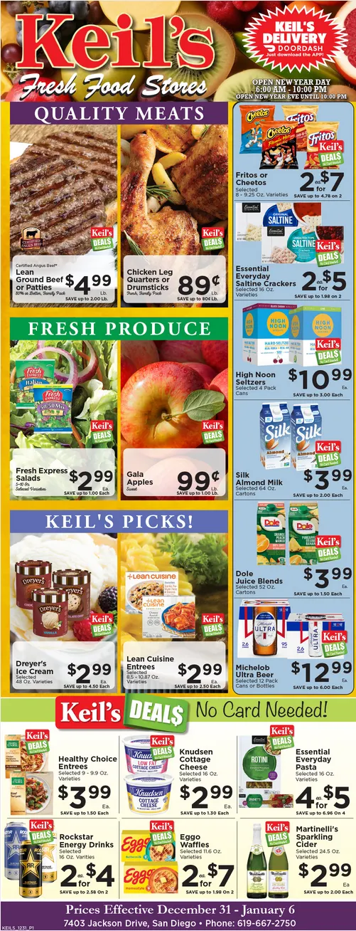 Weekly ad Keil's Fresh Food Stores Sales from December 31 to January 6 2026 - Page 