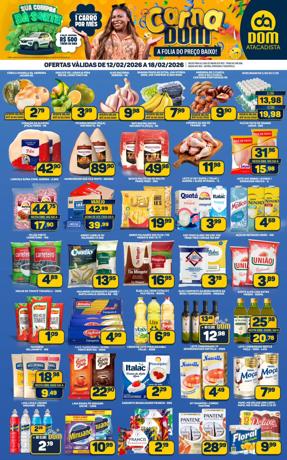 Encarte de Folhetos Dom Atacadista  12 de fevereiro até 18 de fevereiro 2026 - Pagina 
