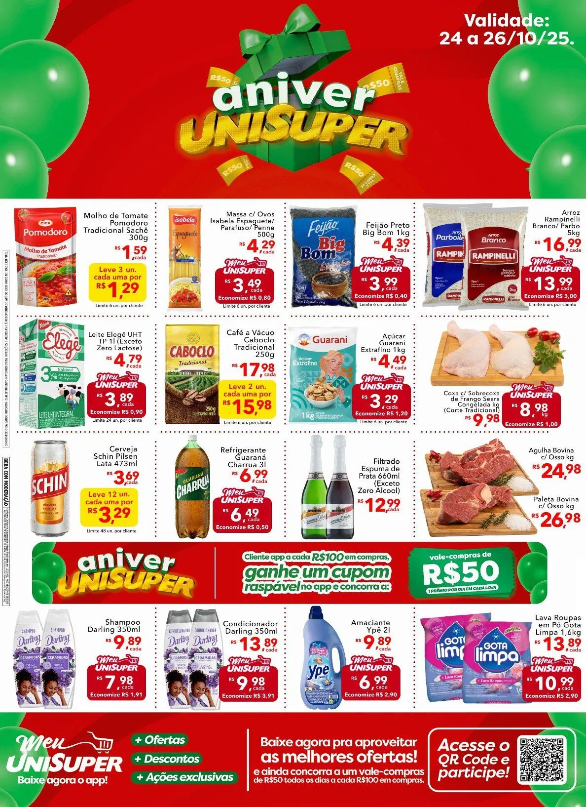 Encarte de Folhetos UniSuper 24 de outubro até 27 de outubro 2025 - Pagina 