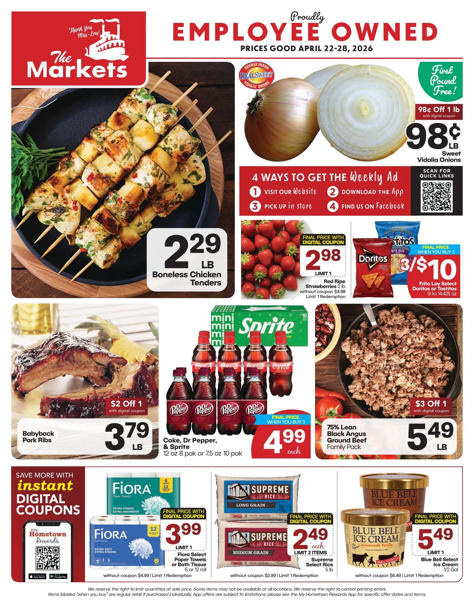 Weekly ad The Markets weekly ads from April 22 to April 28 2026 - Page 1