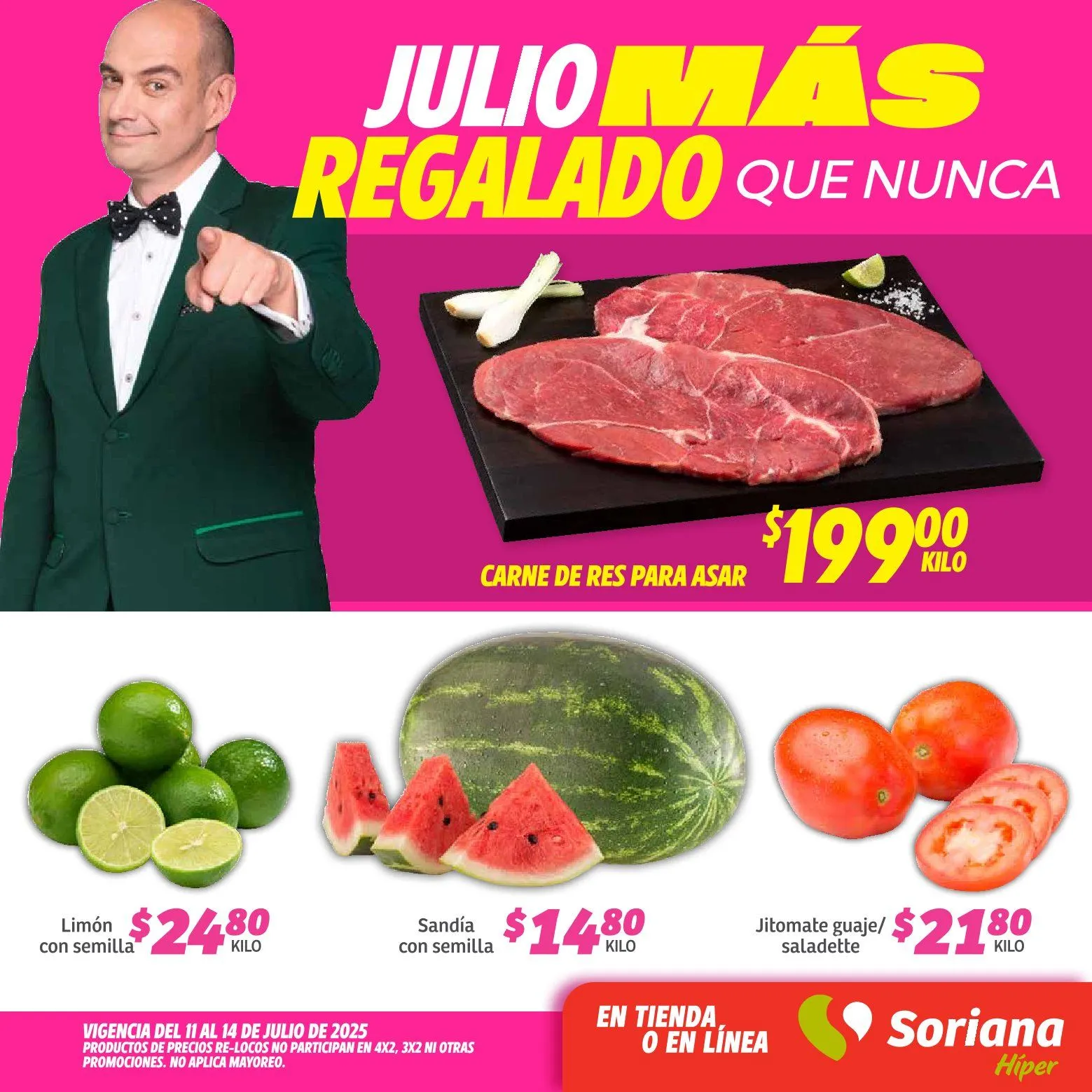 Catálogo de Soriana Ofertas 11 de julio al 14 de julio 2025 - Pagina 1