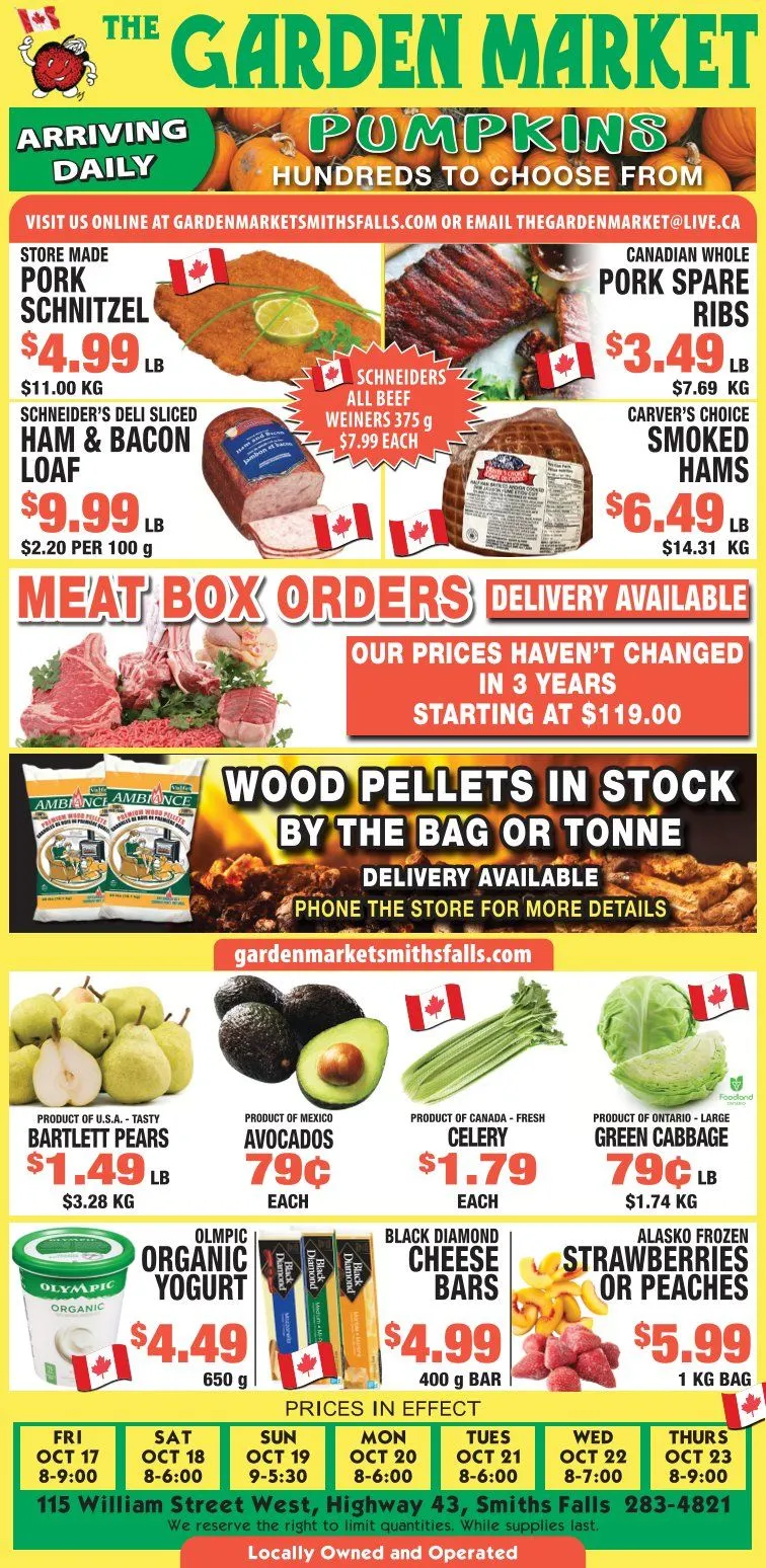 The Garden Market Sales from October 17 to October 23 2025 - flyer page 