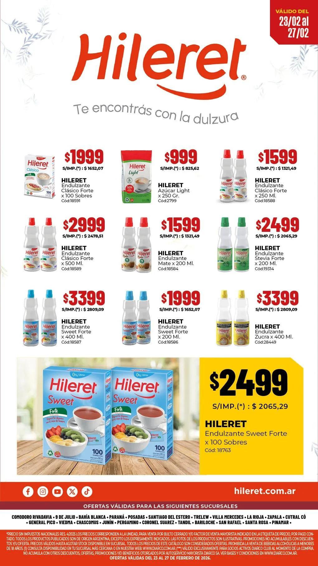 Ofertas de Diarco Ofertas 23 de febrero al 27 de febrero 2026 - Página 1 del catálogo