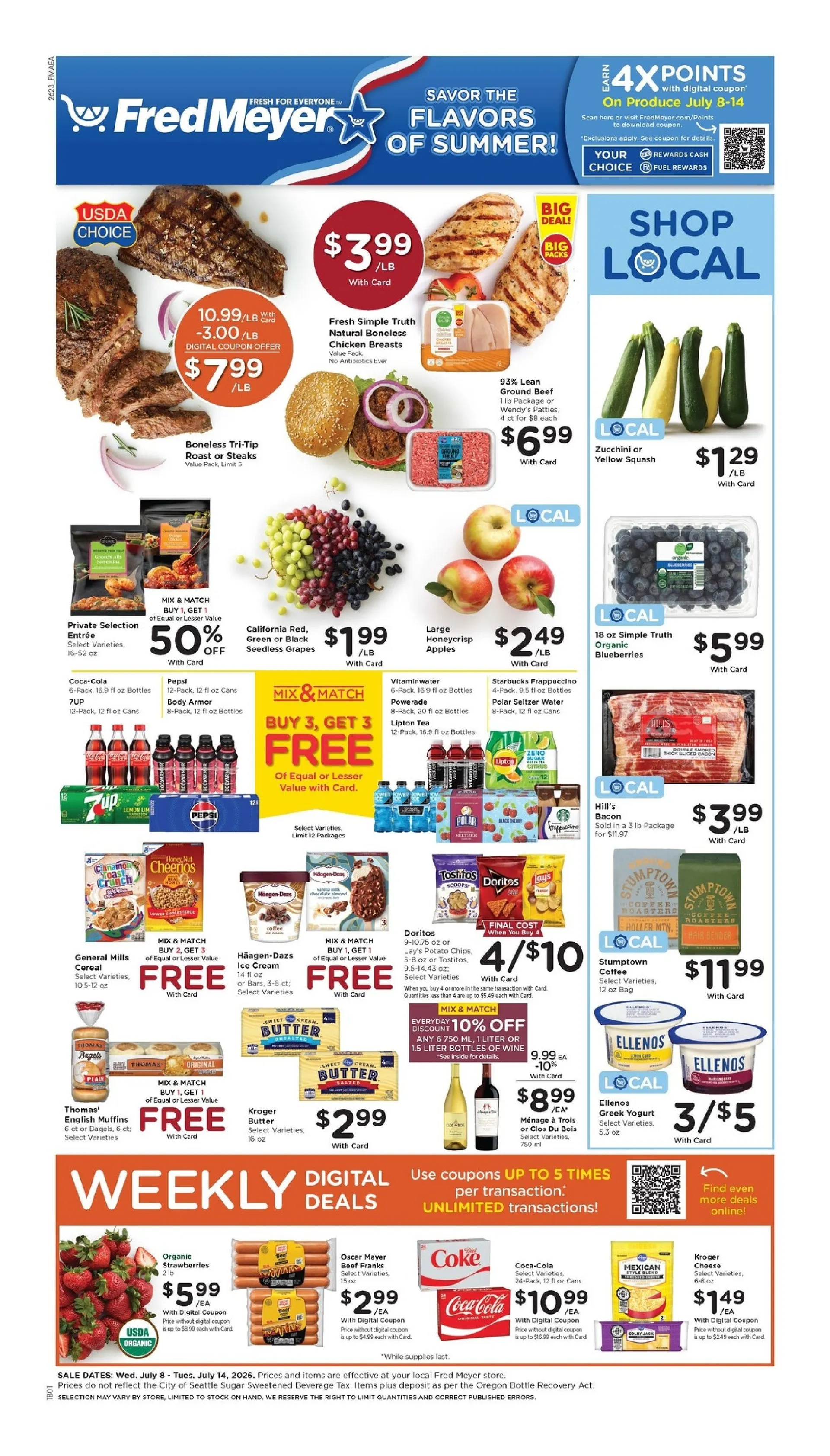 Weekly ad Fred Meyer Sales from July 8 to July 14 2026 - Page 1