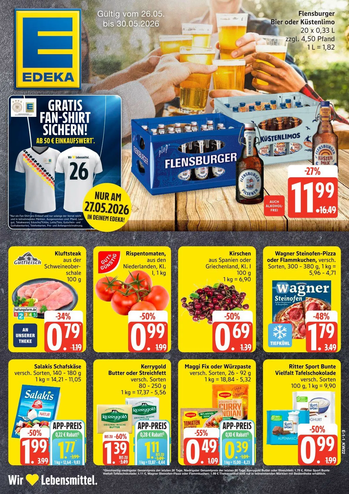 Edeka Prospekte von 26. Mai bis 30. Mai 2026 - Prospekt seite 1
