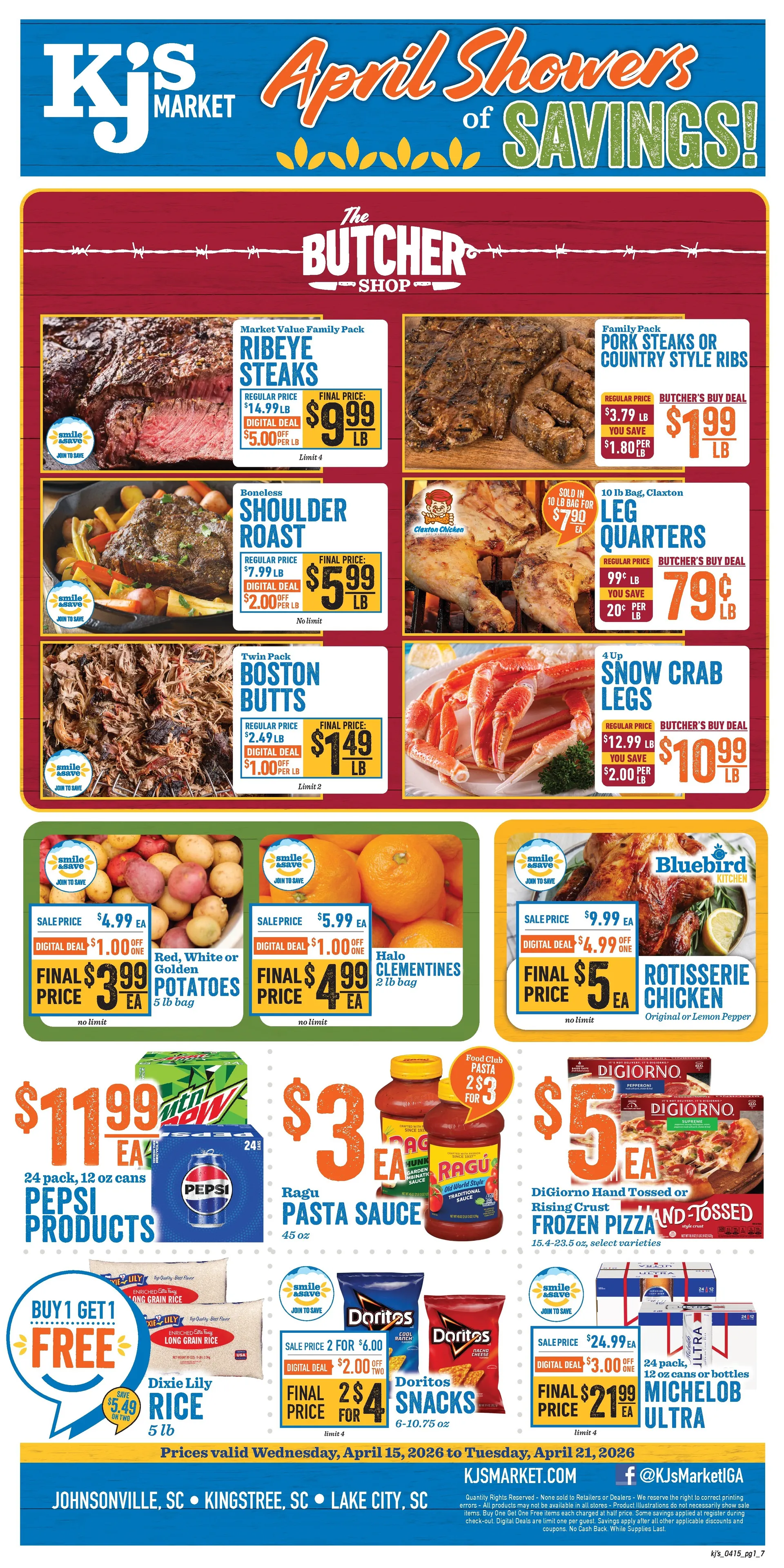 Weekly ad KJ´s Market  Sales from April 15 to April 21 2026 - Page 