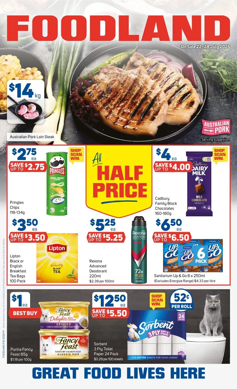 Foodland Sales - Catalogue valid from 22 July to 28 July 2026 - page 1
