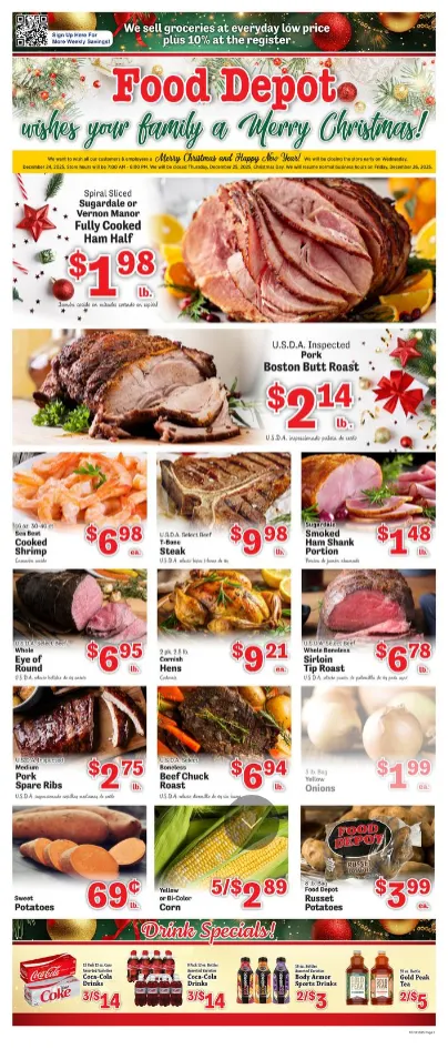 Weekly ad Food Depot Sales from December 15 to December 28 2025 - Page 1