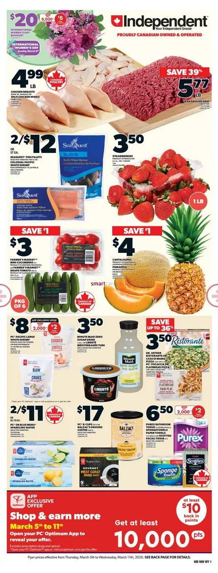 Independent Sales from March 5 to March 11 2026 - flyer page 1