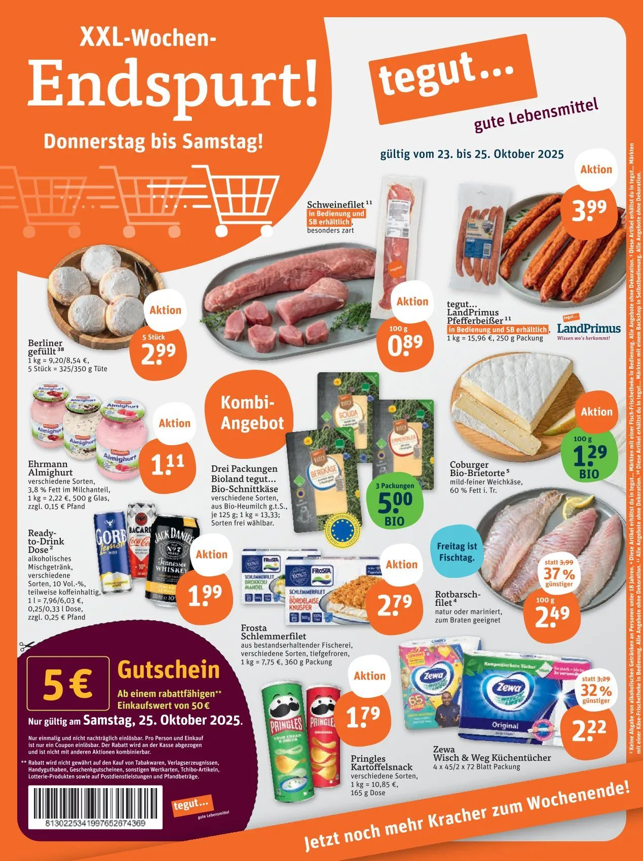 tegut... Prospekte von 23. Oktober bis 25. Oktober 2025 - Prospekt seite 