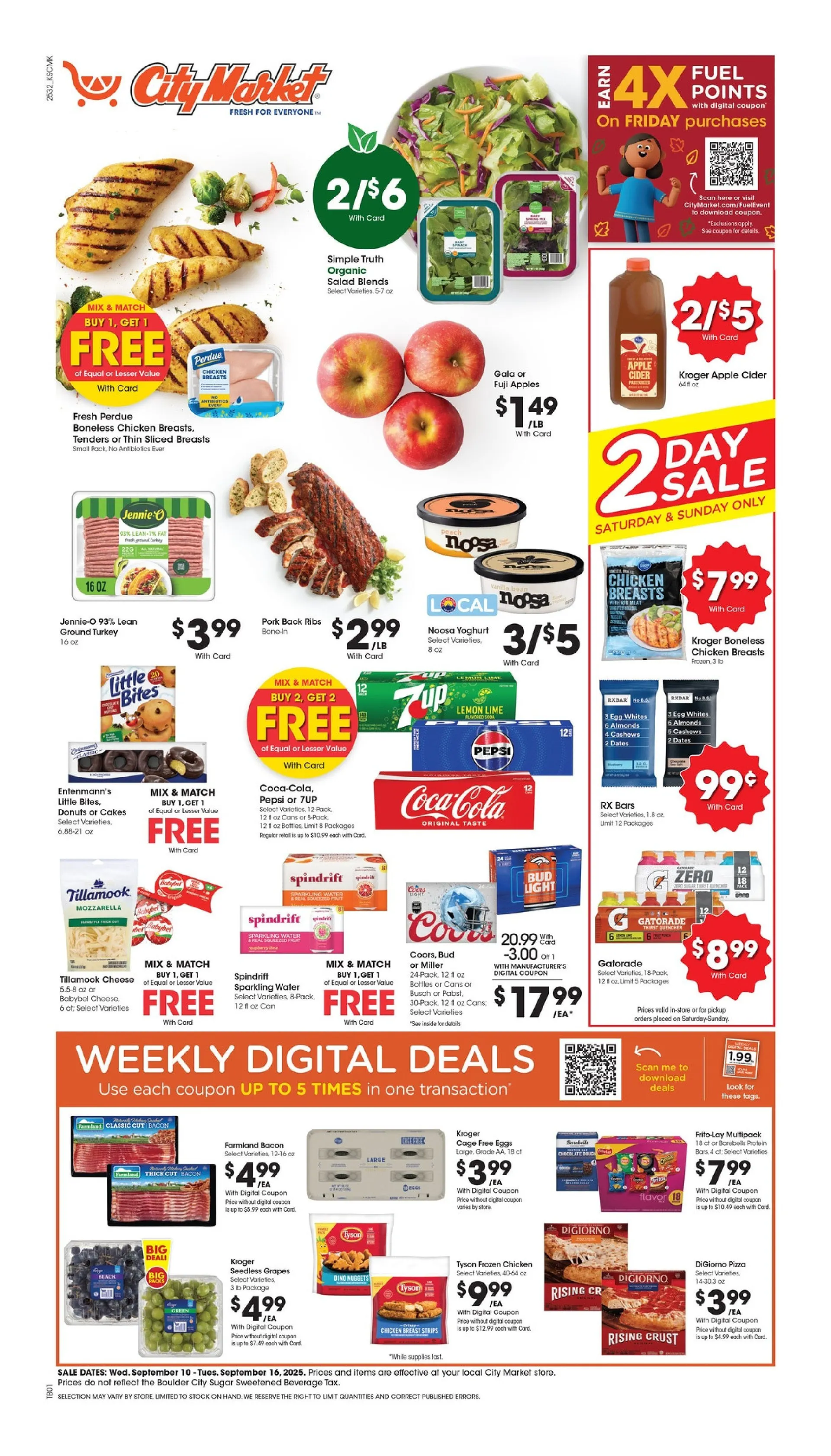 Weekly ad City Market sales from September 10 to September 16 2025 - Page 1