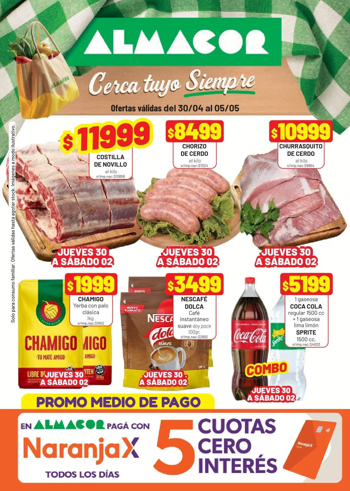 Ofertas de Ofertas Almacor  30 de abril al 5 de mayo 2026 - Página 1 del catálogo
