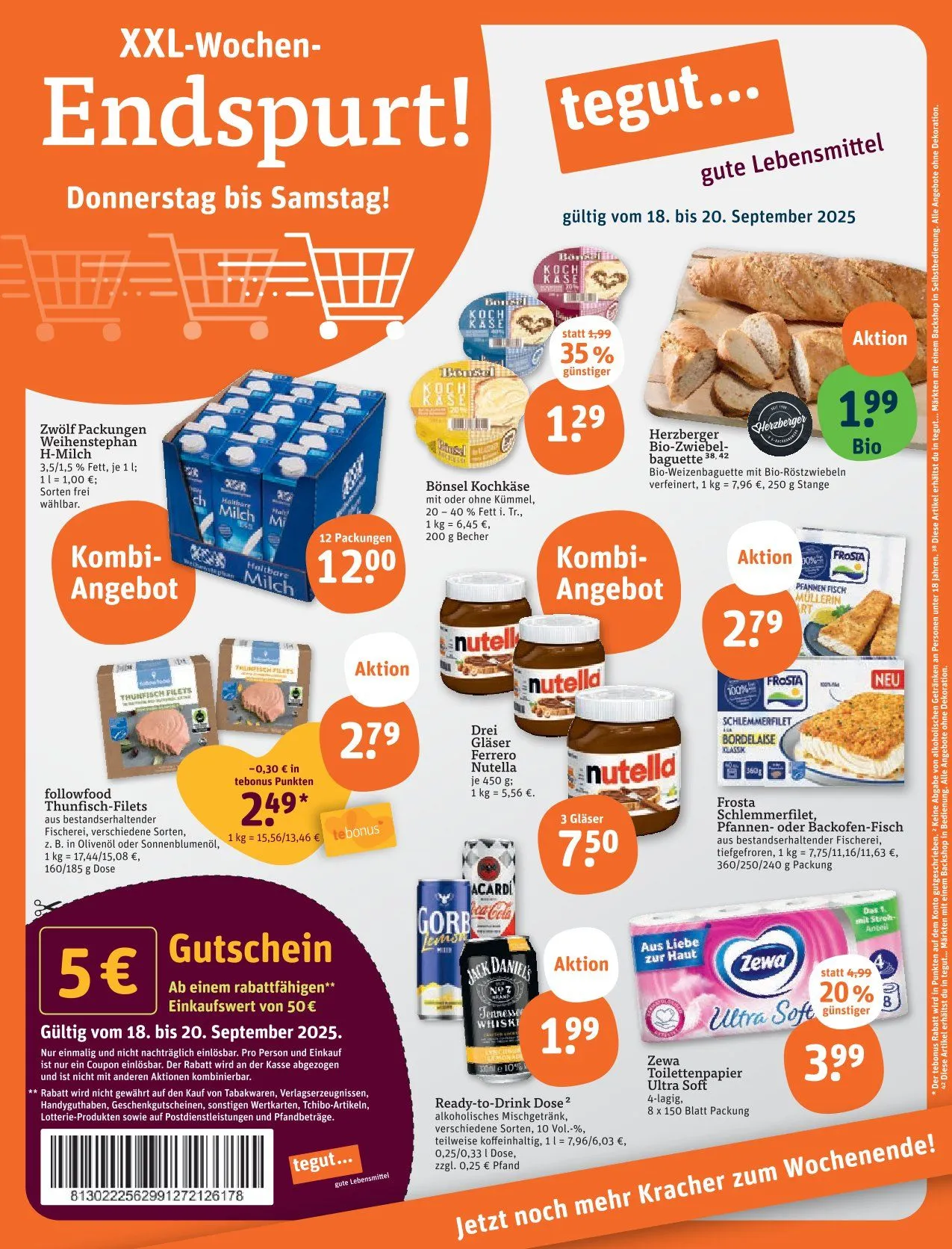 tegut... Prospekte  von 18. September bis 20. September 2025 - Prospekt seite 1