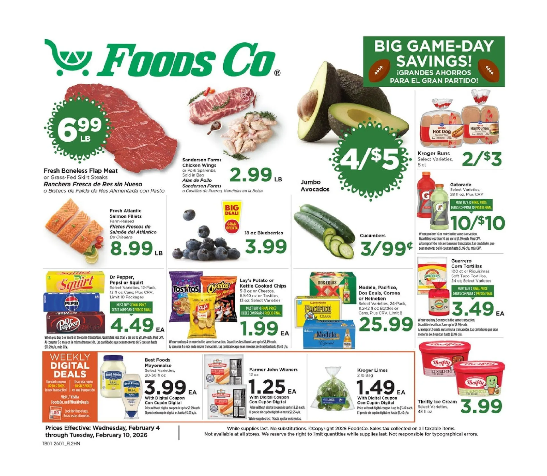 Weekly ad Foods Co. Sales from February 4 to February 10 2026 - Page 1