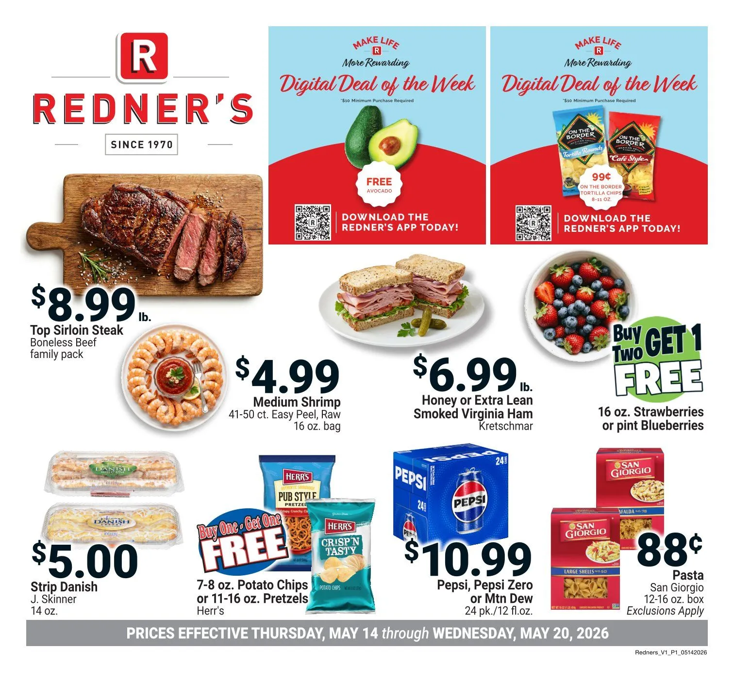 Weekly ad  Redner's Market Sales from May 14 to May 20 2026 - Page 1